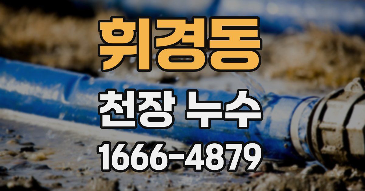 휘경동 천장 누수