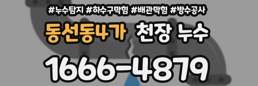 동선동4가 천장 누수