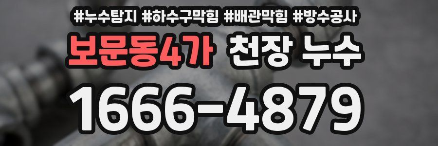 보문동4가 천장 누수