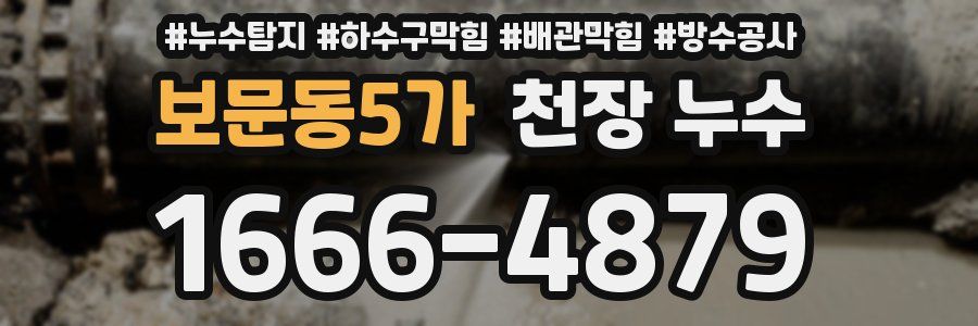 보문동5가 천장 누수