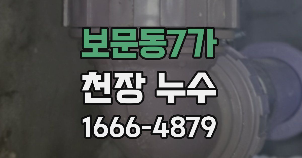 보문동7가 천장 누수