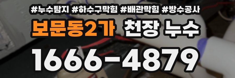 보문동2가 천장 누수