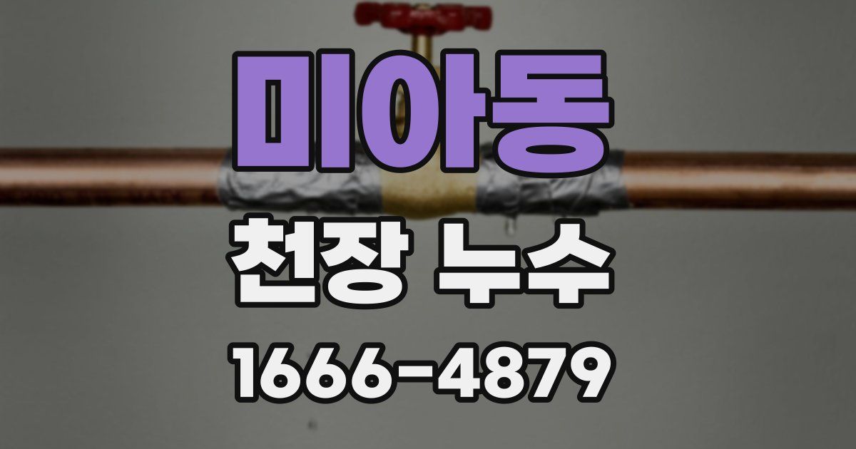 미아동 천장 누수