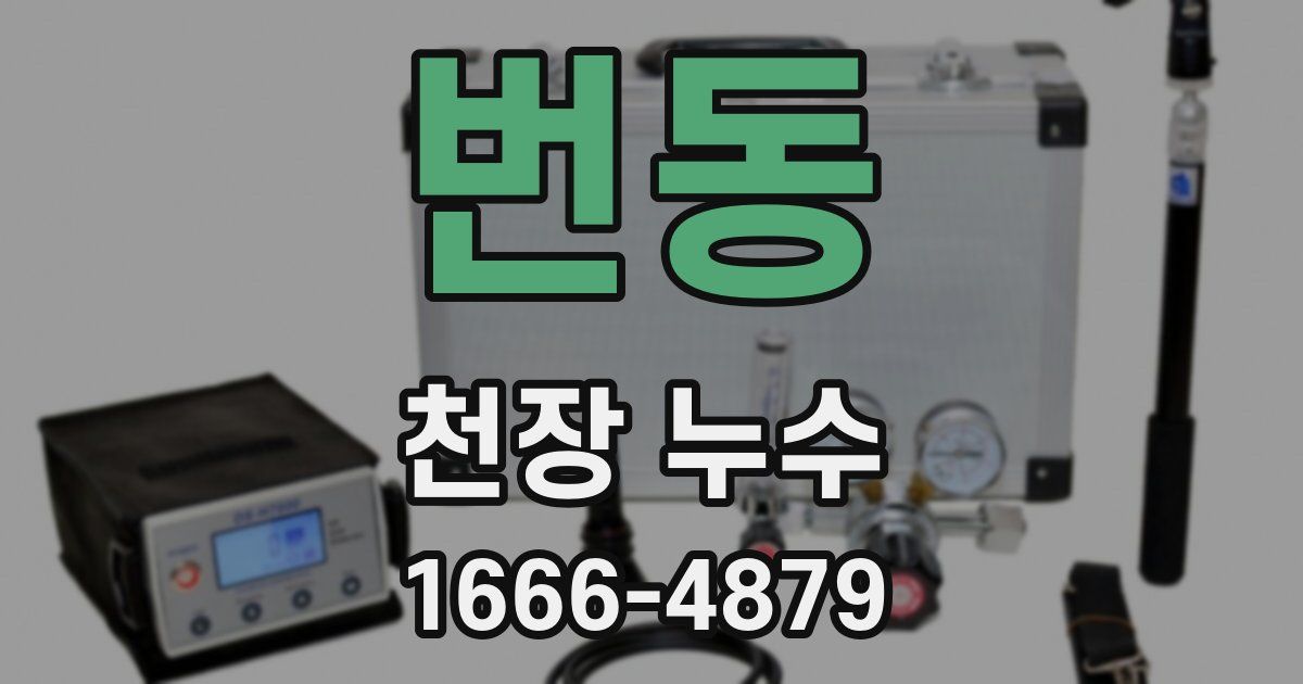 번동 천장 누수