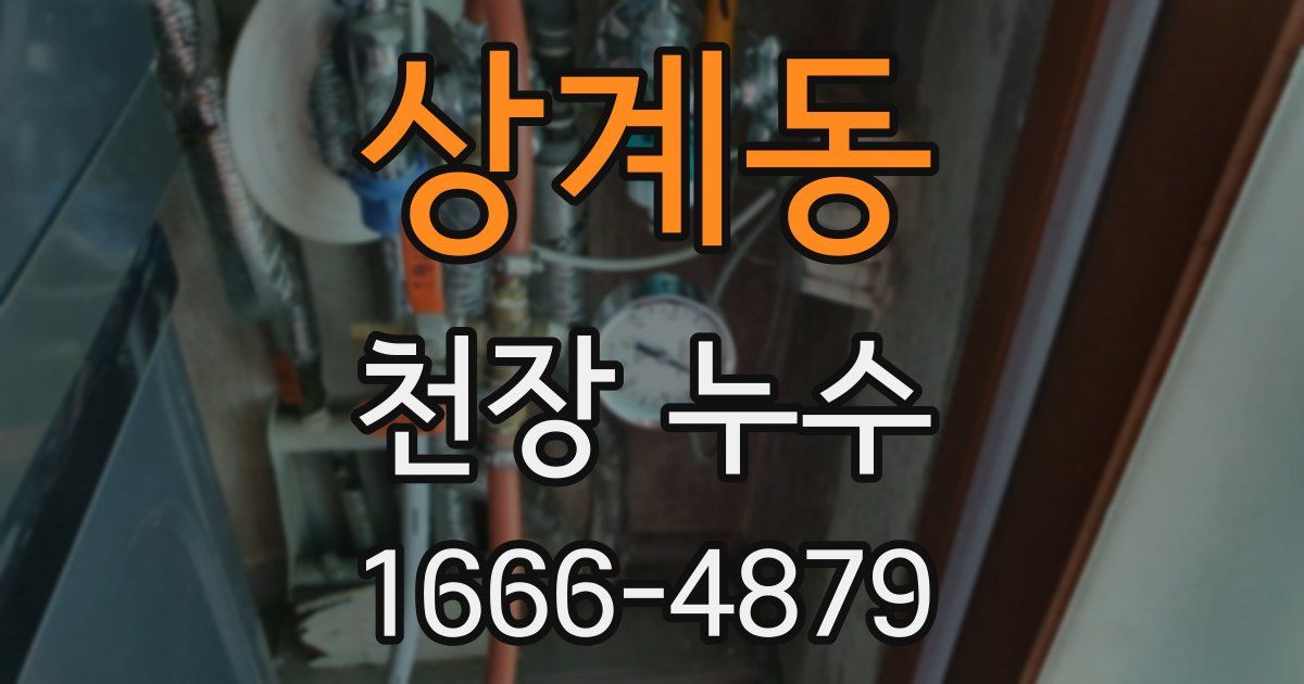 상계동 천장 누수