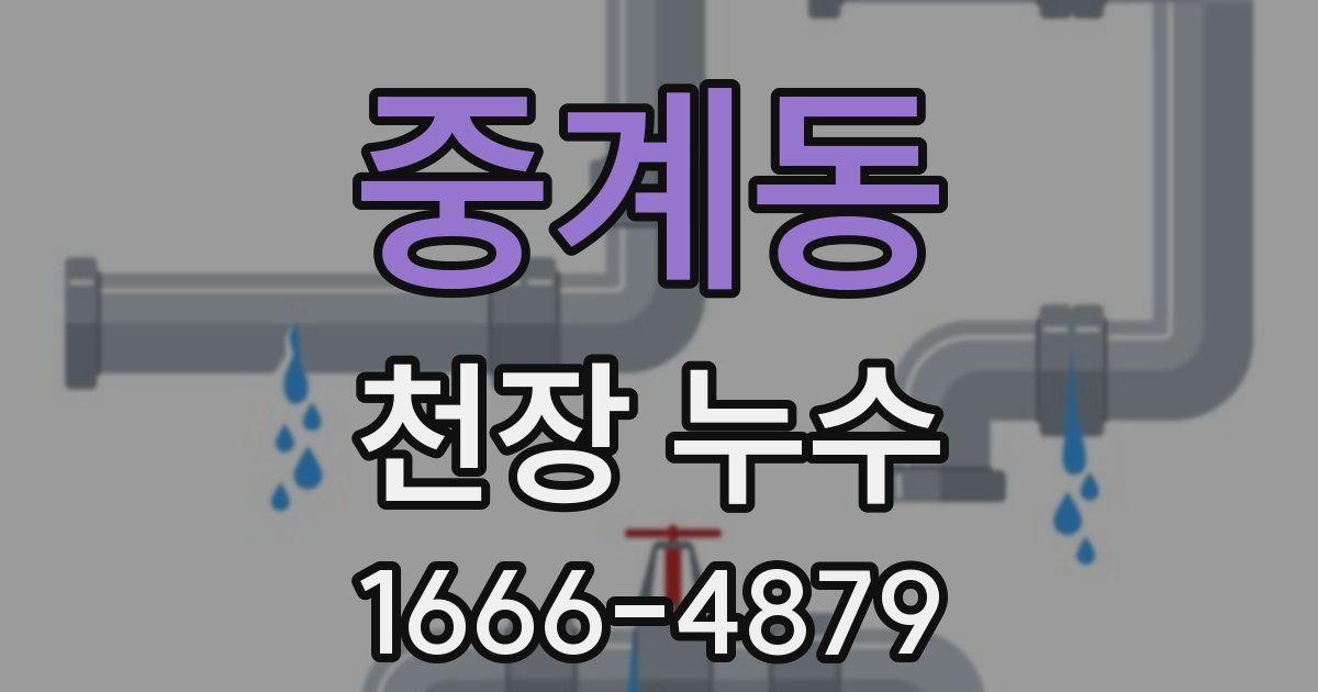 중계동 천장 누수