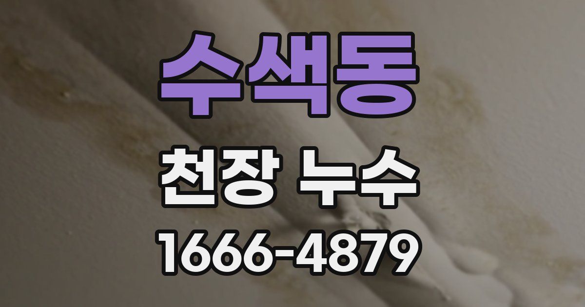 수색동 천장 누수
