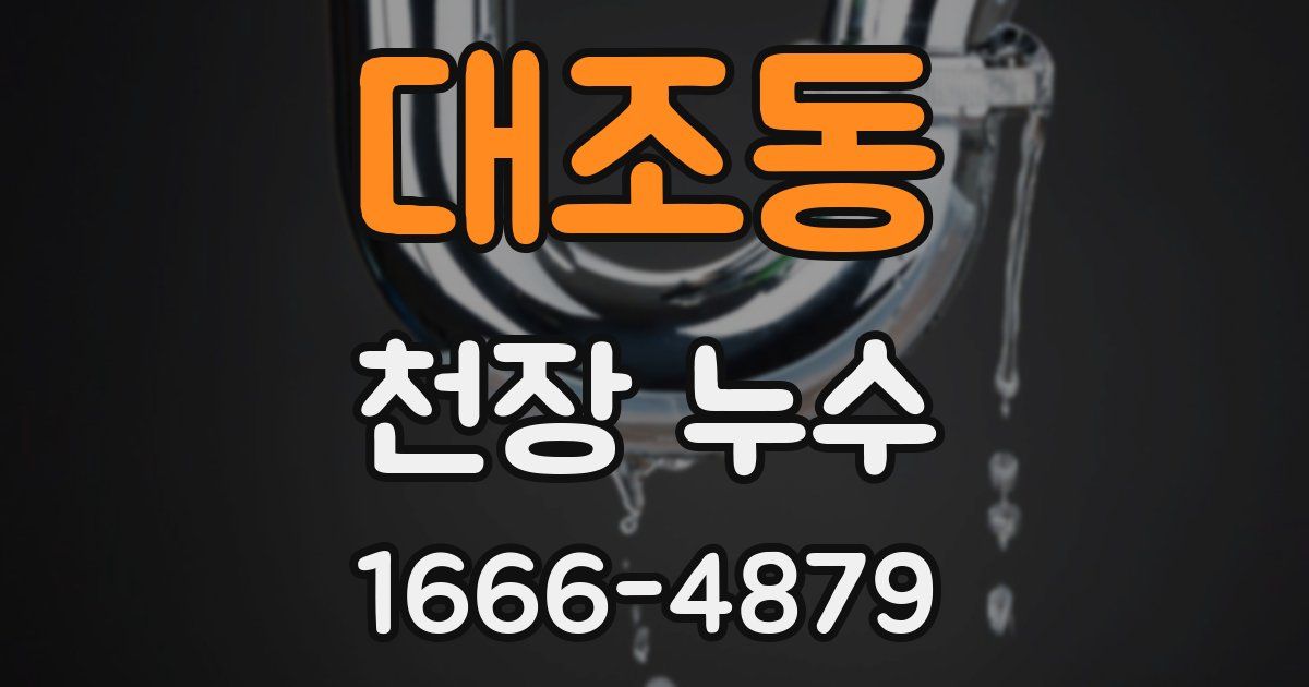 대조동 천장 누수