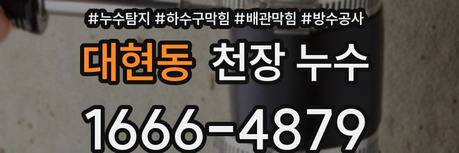 대현동 천장 누수