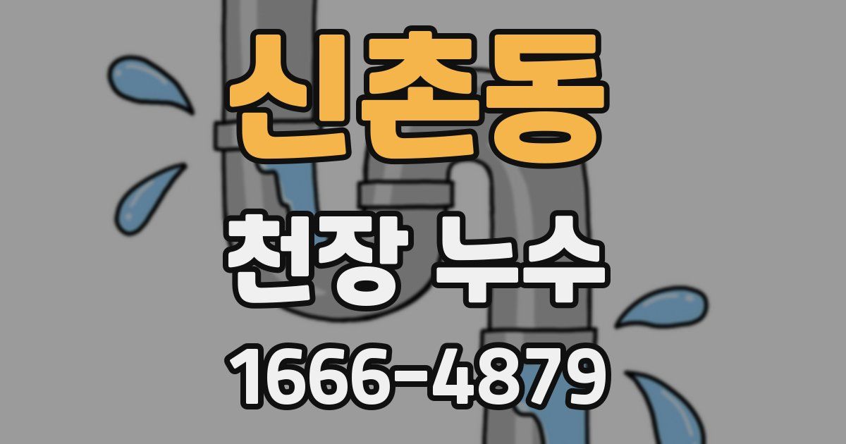 신촌동 천장 누수