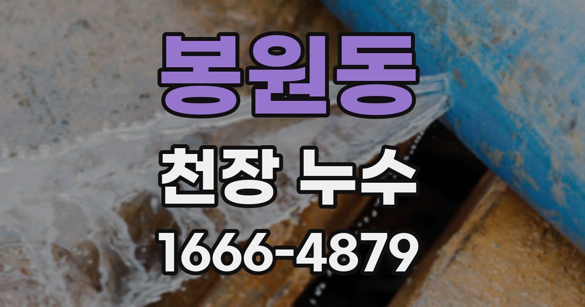 봉원동 천장 누수