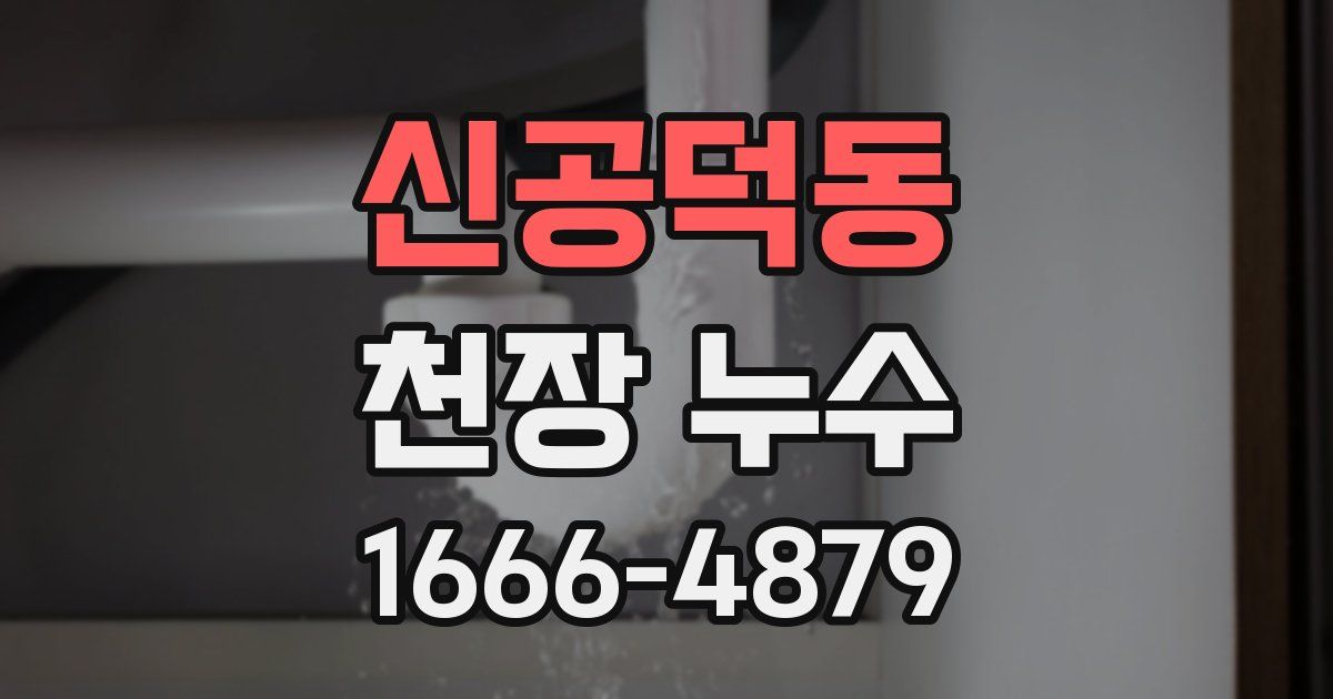 신공덕동 천장 누수