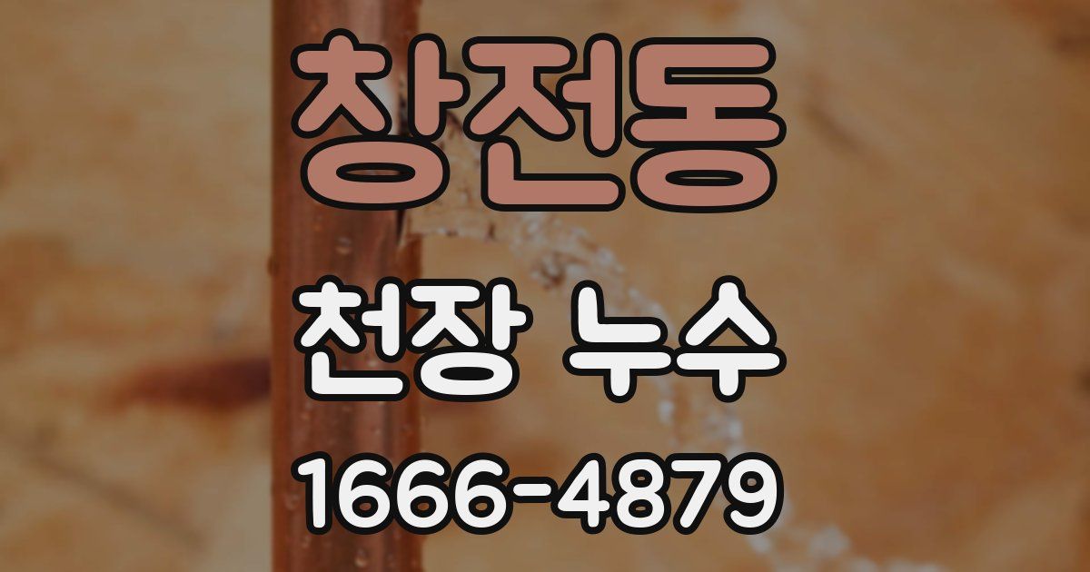 창전동 천장 누수