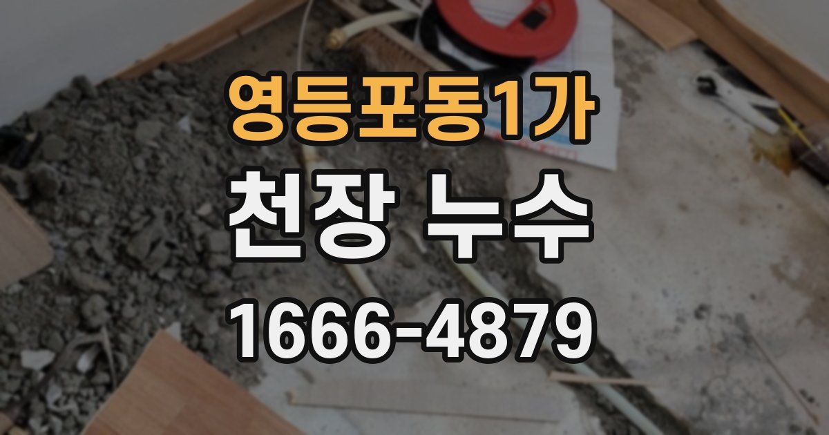 영등포동1가 천장 누수