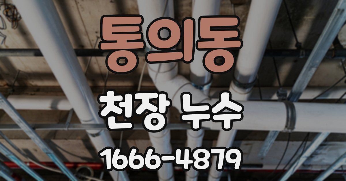 통의동 천장 누수