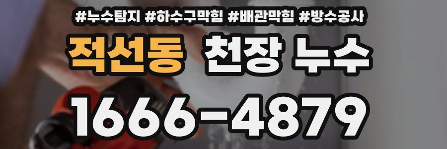 적선동 천장 누수