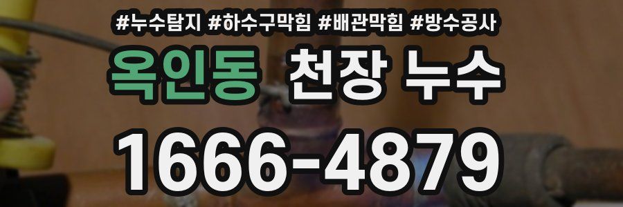 옥인동 천장 누수