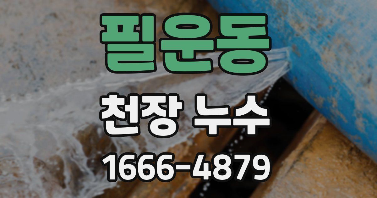 필운동 천장 누수