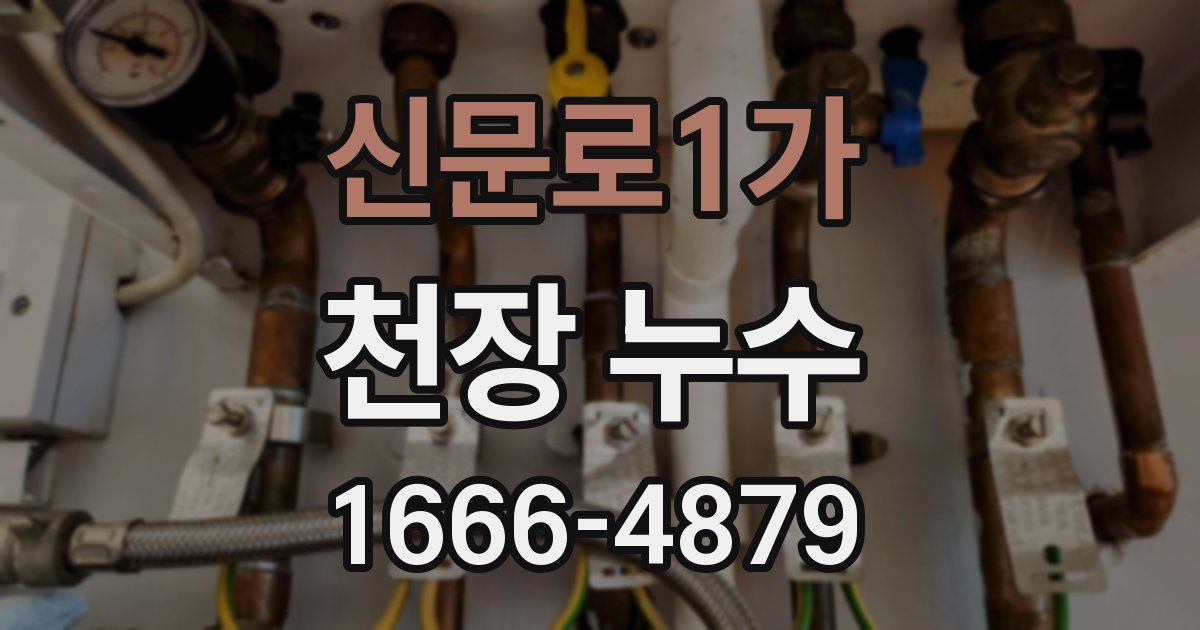 신문로1가 천장 누수