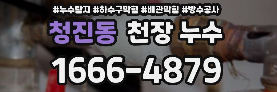 청진동 천장 누수