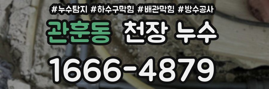 관훈동 천장 누수