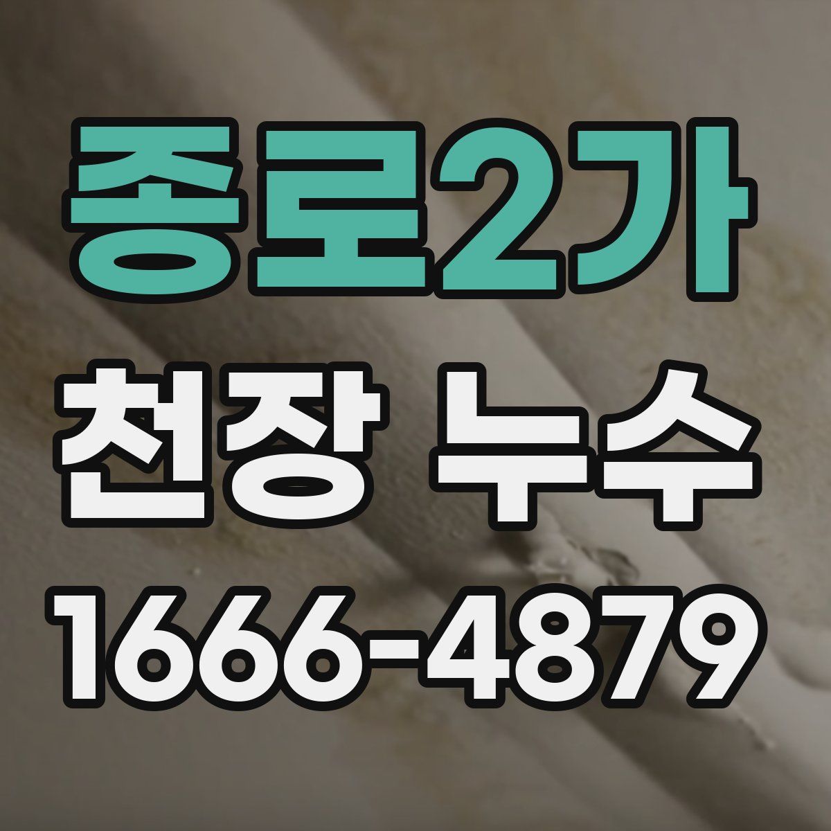 종로2가 천장 누수