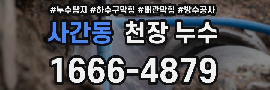 사간동 천장 누수