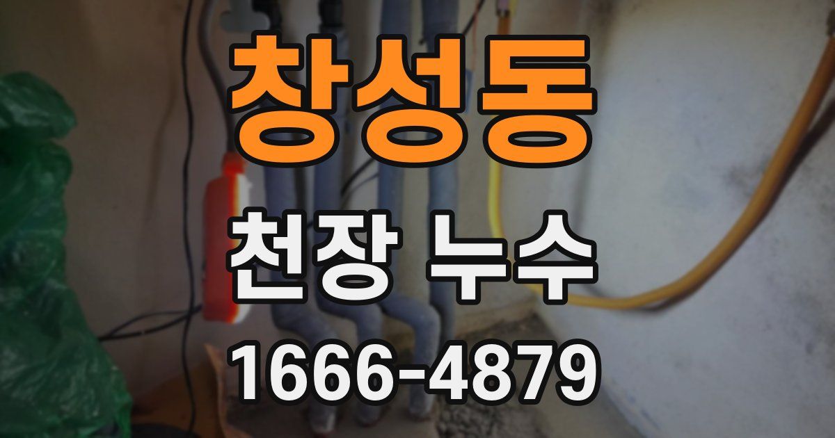 창성동 천장 누수