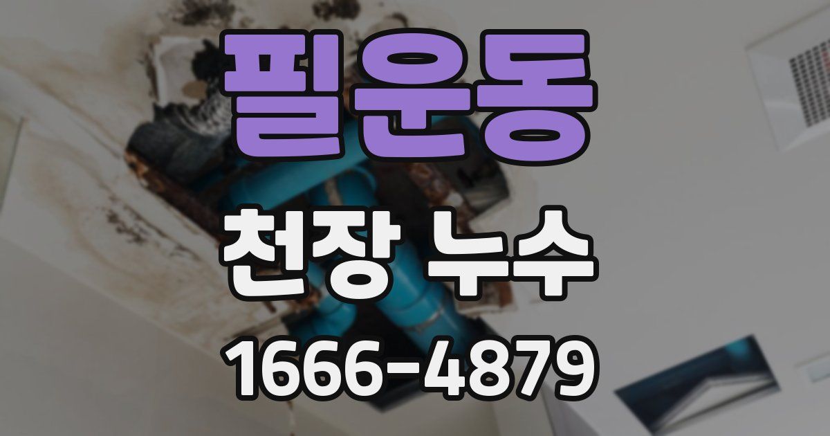 필운동 천장 누수