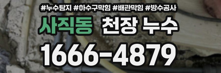 사직동 천장 누수