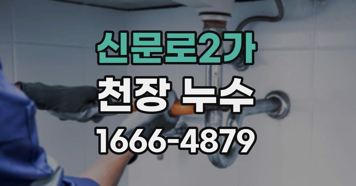 신문로2가 천장 누수