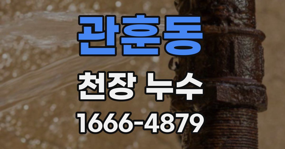 관훈동 천장 누수