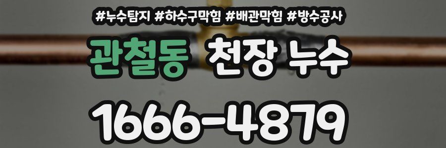 관철동 천장 누수