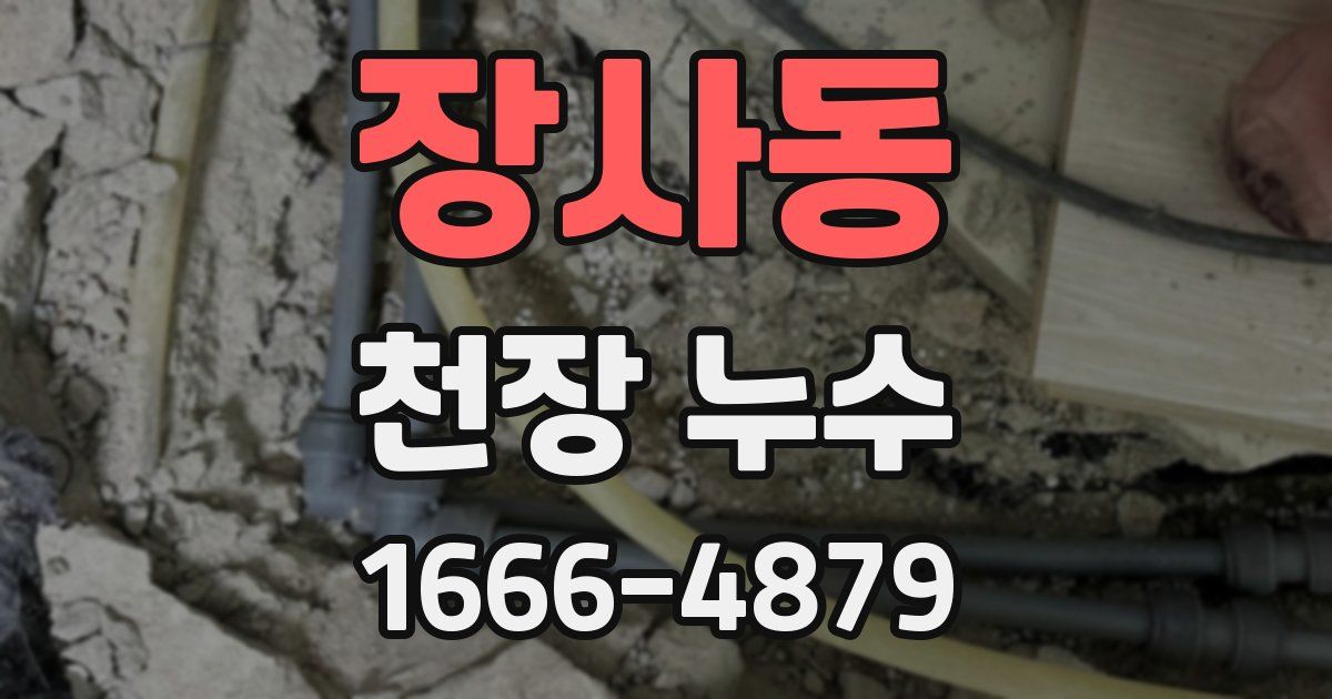 장사동 천장 누수