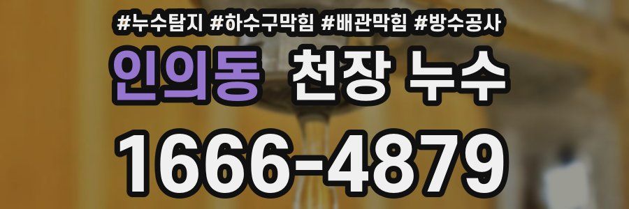 인의동 천장 누수