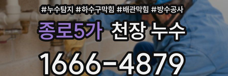 종로5가 천장 누수