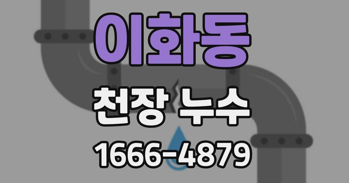 이화동 천장 누수