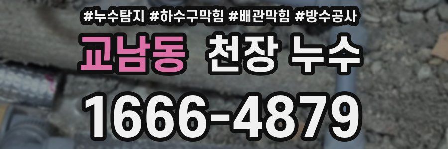 교남동 천장 누수