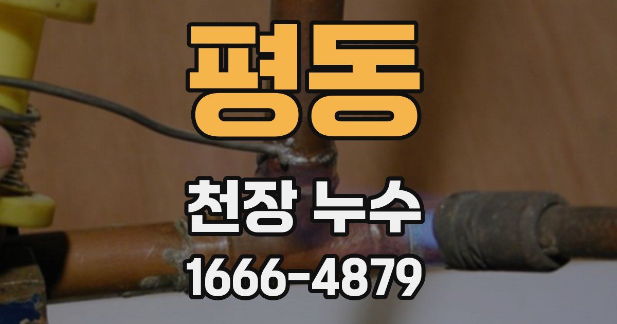 평동 천장 누수