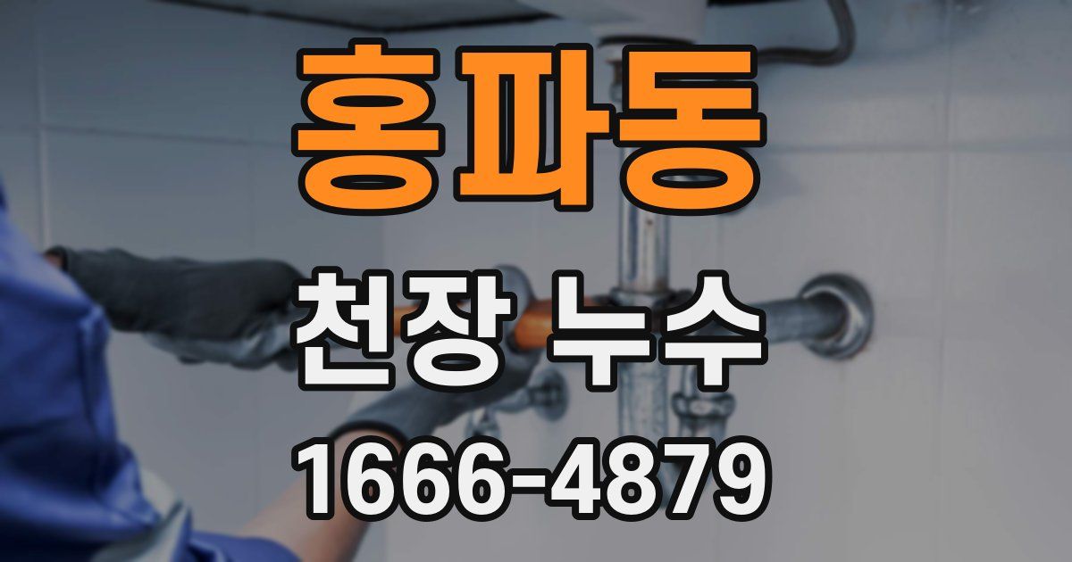홍파동 천장 누수