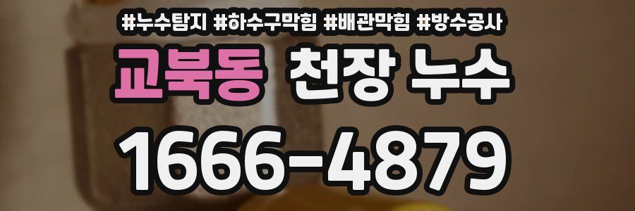 교북동 천장 누수