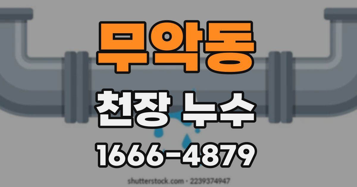 무악동 천장 누수