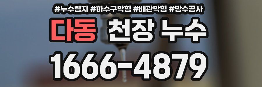 다동 천장 누수