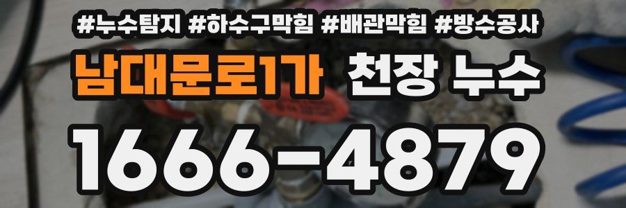 남대문로1가 천장 누수