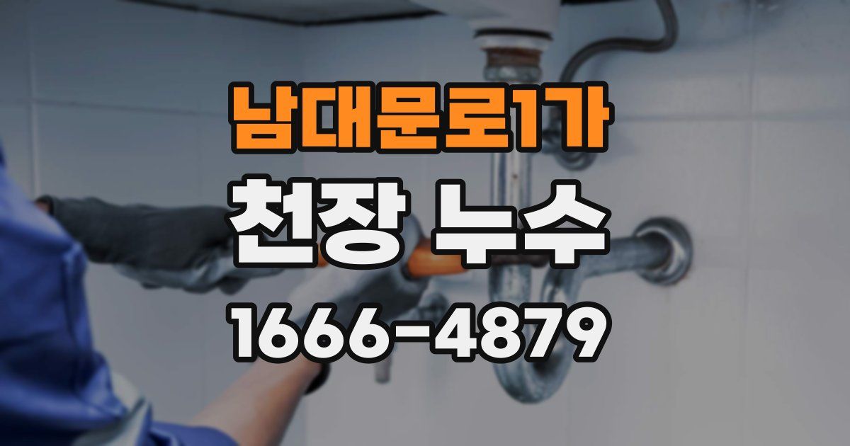 남대문로1가 천장 누수