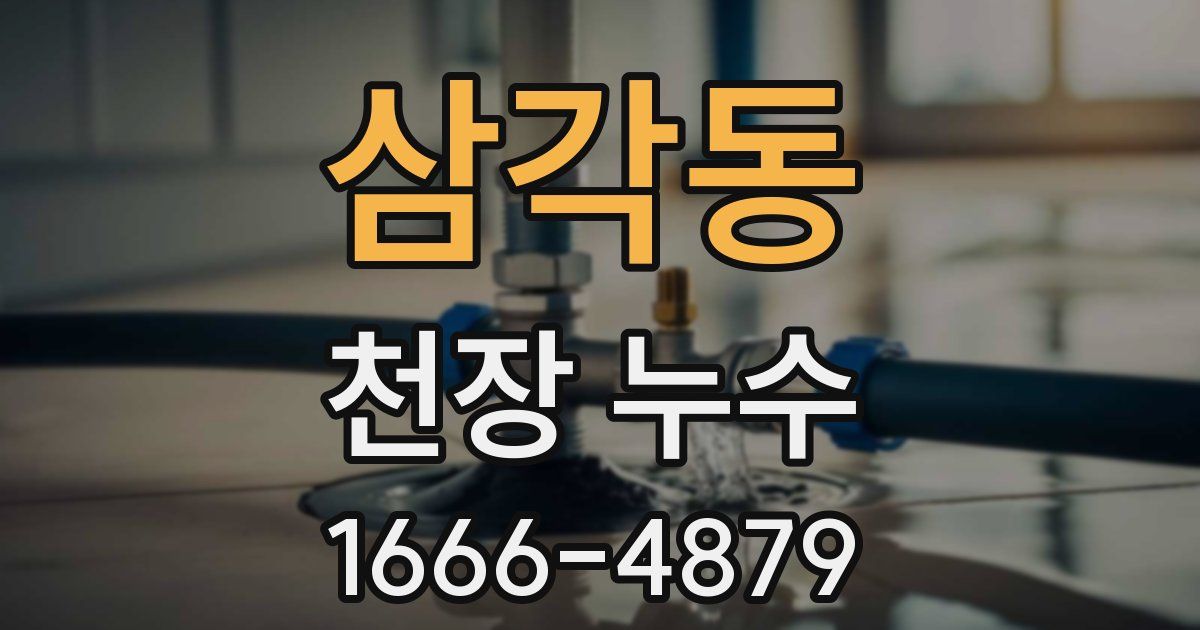 삼각동 천장 누수