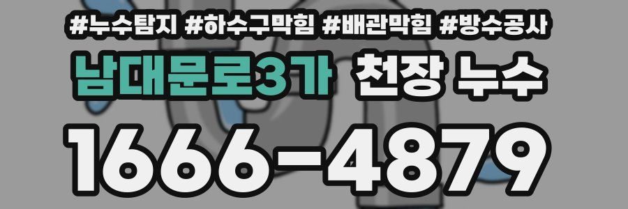 남대문로3가 천장 누수