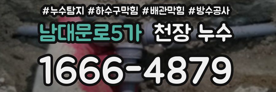 남대문로5가 천장 누수