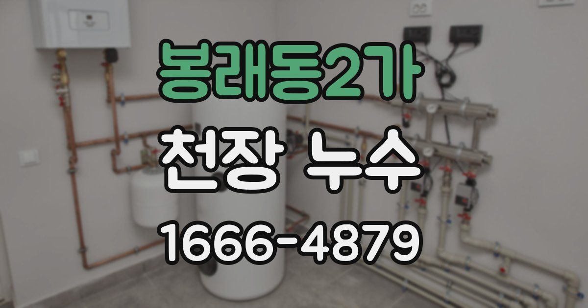봉래동2가 천장 누수