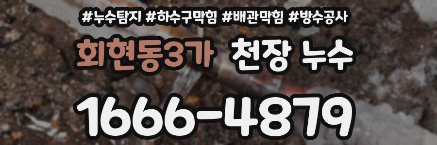 회현동3가 천장 누수